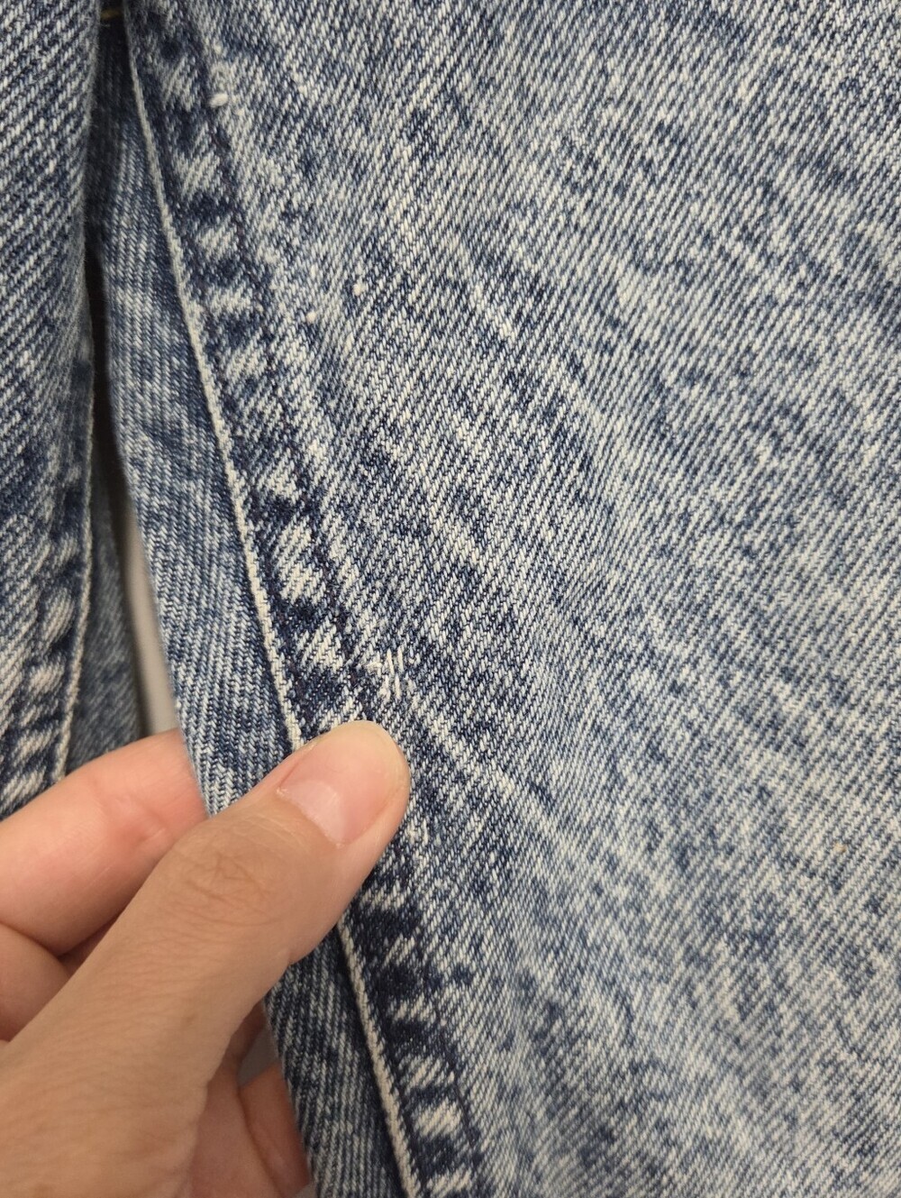 Vintage 80s Lee High Rise Acid Wash Mom Jeans Tapered Leg Size 9 Made In USA - Picture 12 of 12